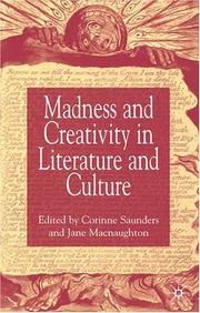 Front cover of Madness and creativity in literature and culture by Corinne J. Saunders