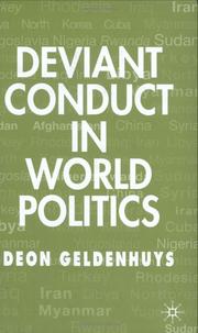 Front cover of Deviant conduct in world politics by Deon Geldenhuys