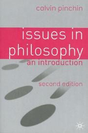 Front cover of Issues in Philosophy by Calvin Lewis Pinchin