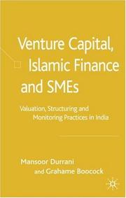 Front cover of Venture capital, Islamic finance and SMEs by Mansoor Durrani