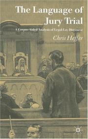Front cover of The Language of Jury Trial by Chris Heffer