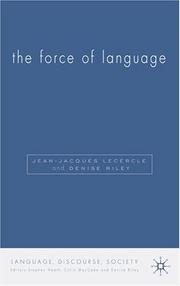 Cover of The force of language by Jean-Jacques Lecercle