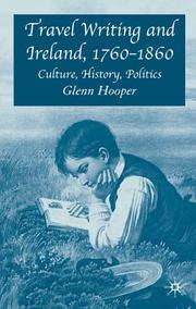 Front cover of Travel writing and Ireland, 1760-1860 by Glenn Hooper