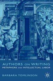 Cover of Authors on writing by Barbara Tomlinson