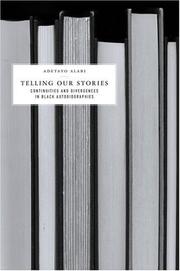 Front cover of Telling our stories by Adetayo Alabi