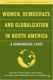 Front cover of Women, democracy, and globalization in North America by Jane H. Bayes