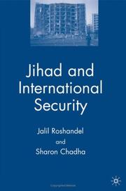 Front cover of JIHAD AND INTERNATIONAL SECURITY by RAWSHANDEL, JALIL, 1944 OR 5-