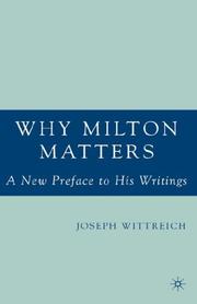 Cover of Why Milton Matters by Joseph Wittreich