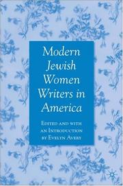 Front cover of Modern Jewish Women Writers in America by Evelyn Avery