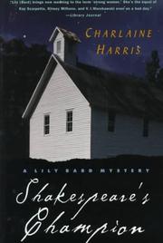 Front cover of Shakespeare's Champion by Charlaine Harris
