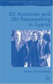 Front cover of EU accession and UN peacemaking in Cyprus by James Ker-Lindsay