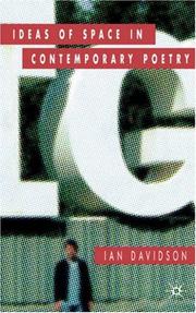 Front cover of Ideas of Space in Contemporary Poetry by Ian Davidson