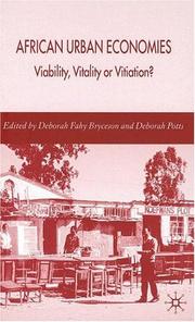 Front cover of African urban economies by Deborah Fahy Bryceson