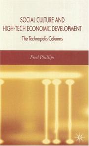 Front cover of Social culture and high-tech economic development by Fred Phillips