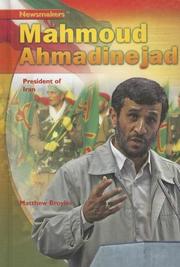 Cover of Mahmoud Ahmadinejad by Matthew Broyles