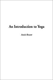 Cover of An Introduction to Yoga by Annie Wood Besant