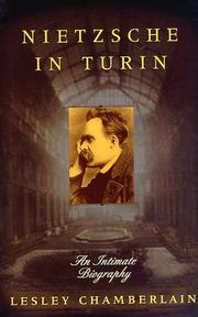 Cover of Nietzsche in Turin by Lesley Chamberlain