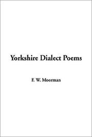 Cover of Yorkshire Dialect Poems by Frederic William Moorman