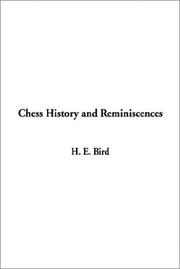 Front cover of Chess History and Reminiscences by H. E. Bird