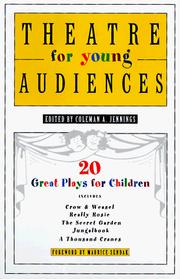 Front cover of Theatre for young audiences by Coleman A. Jennings