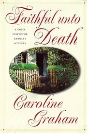 Front cover of Faithful unto Death by Caroline Graham