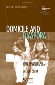 Cover of Domicile and diaspora by Alison Blunt