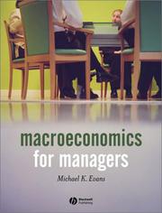 Cover of Macroeconomics for Managers by Michael K. Evans