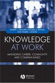 Cover of Knowledge at work by Bob DeFillippi