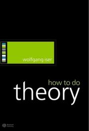 Cover of How to do theory by Wolfgang Iser