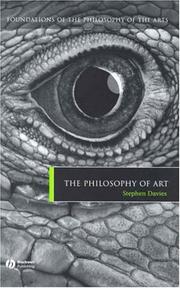 Cover of The philosophy of art by Davies, Stephen
