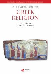 Front cover of A companion to Greek religion by Daniel Ogden