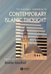 Cover of The Blackwell companion to contemporary Islamic thought by Ibrahim M. Abu-Rabiʻ