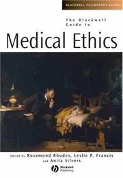 Front cover of The Blackwell Guide to Medical Ethics (Blackwell Philosophy Guides) by Unknown