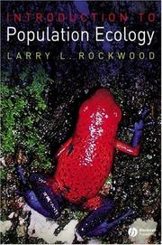 Front cover of Introduction to population ecology by Larry L. Rockwood