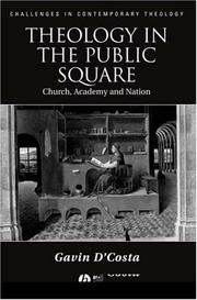 Front cover of Theology in the Public Square by Gavin D'Costa