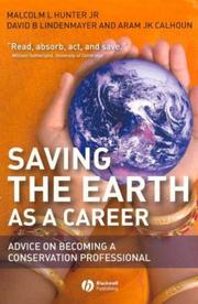 Front cover of Saving the Earth as a Career by David Lindenmayer