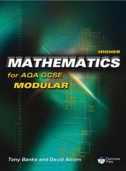 Cover of Higher Mathematics for AQA GCSE by Tony Banks         