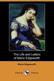Front cover of The life and letters of Maria Edgeworth by Maria Edgeworth