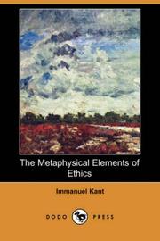 Cover of The Metaphysical Elements of Ethics by Immanuel Kant