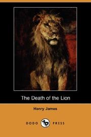 Front cover of The Death of the Lion by Henry James