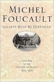 Front cover of Il faut défendre la société by Michel Foucault