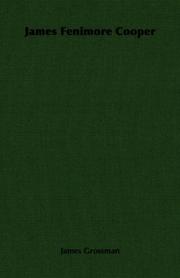 Cover of James Fenimore Cooper by James Grossman