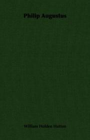 Cover of Philip Augustus by William Holden Hutton