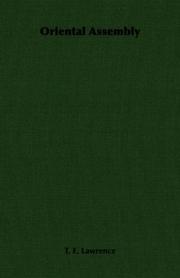 Cover of Oriental assembly by T. E. Lawrence