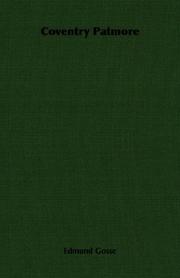 Front cover of Coventry Patmore by Edmund Gosse