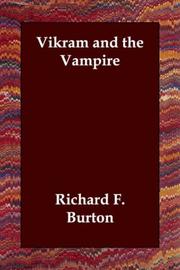 Front cover of Vikram and the Vampire by Richard Francis Burton