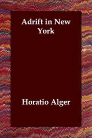 Cover of Adrift in New York by Horatio Alger, Jr.
