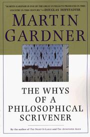 Front cover of The whys of a philosophical scrivener by Martin Gardner