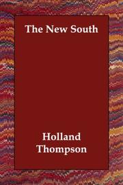 Front cover of The New South by Holland Thompson