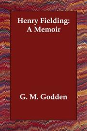 Cover of Henry Fielding by G. M. Godden